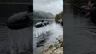 Miniature Nuclear Submarine Surfacing on a Scottish Loch. #miniature #submarine #boat #automobile