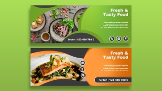 BIKIN TEMPLATE BANNER MENARIK UNTUK WARUNG MAKANAN