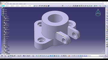 Catia V5  Part Design Tutorials for beginners | Exercise No 17