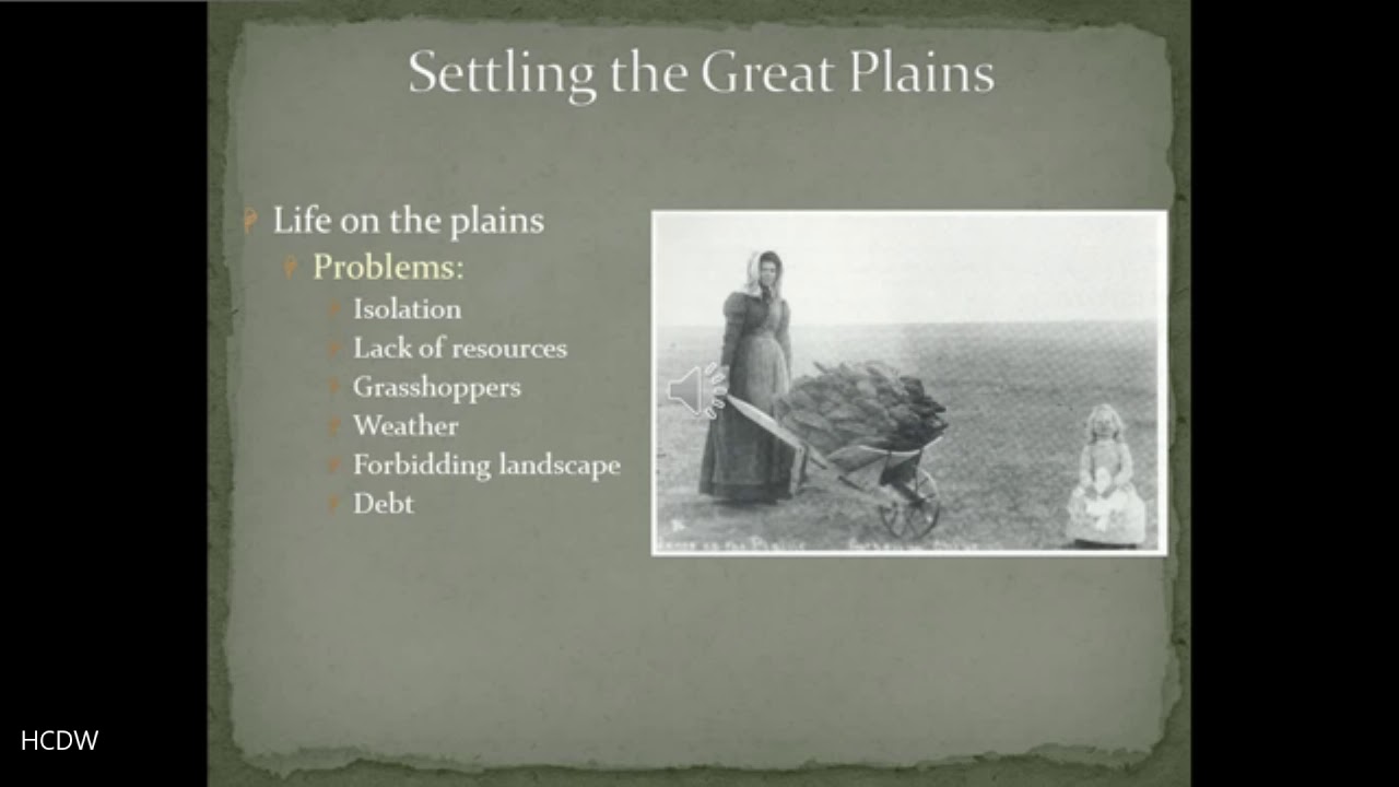 HIST 112 US 1877- present Chapter 15 Part 4 The Great Plains - YouTube