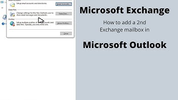 How to add an additional exchange account in outlook 2019