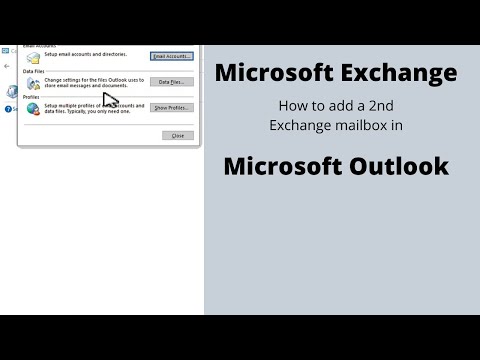 How to add an additional exchange account in outlook 2019
