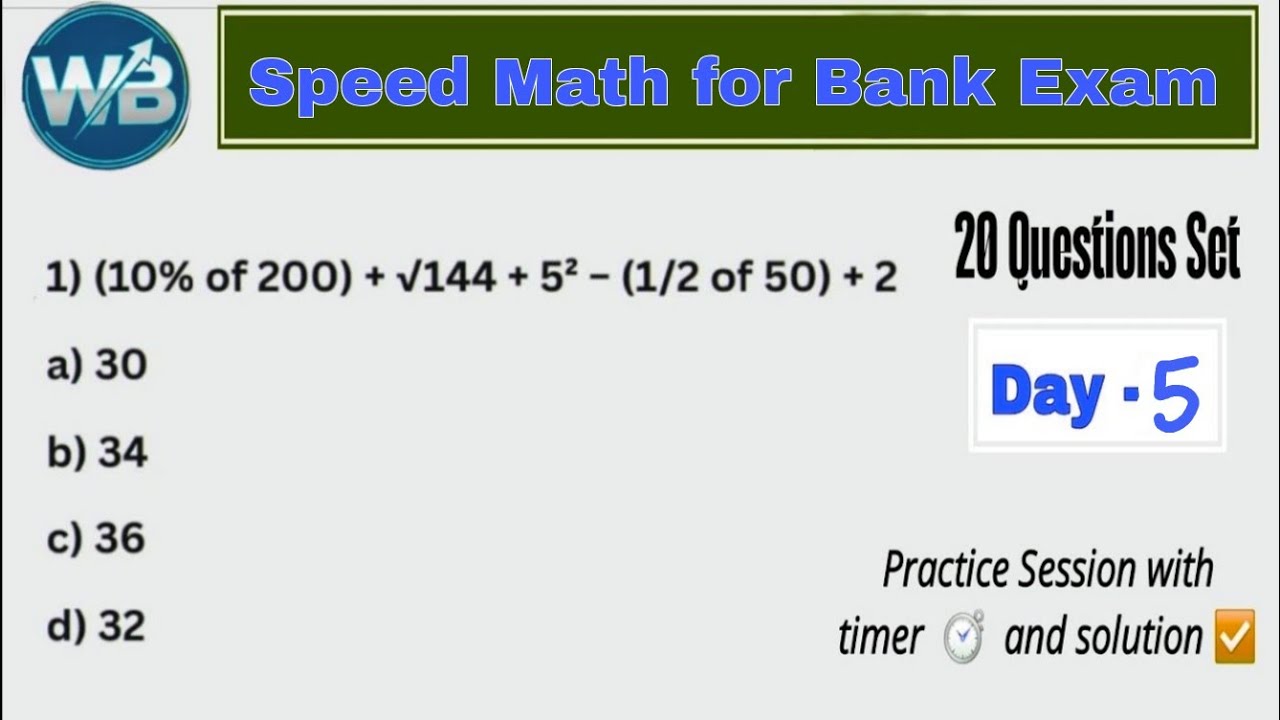 Simplification || Approximation || Speed math for bank exam || Day- 5 