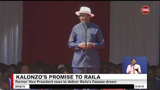 Kalonzo's promise to Raila : I will deliver the Canaan dream