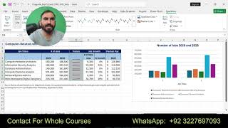 Exp25_Excel_Ch03_HOE_Jobs | Excel Chapter 3 Grader Hands-On Exercise - Computer Job Outlook | Excel