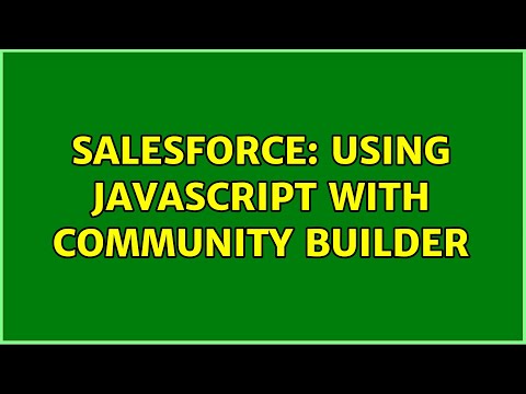 Salesforce: Using javascript with Community Builder