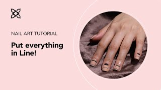 BLUESKY Nail Design Tutorial - Put Everything in Line