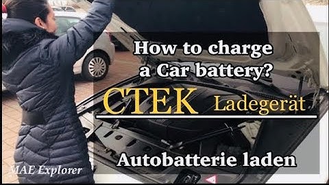 How to charge a Car‘s Battery | CTEK Autobatterie Ladegerät | Einfach und Schnellladen Batterieladen