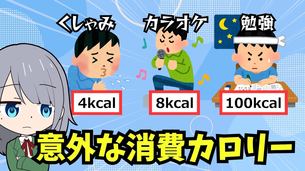 くしゃみ カロリー 消費