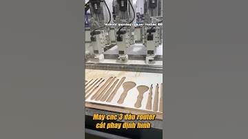 Máy Cnc 3 Đầu Router Cắt Phay Định Hình | Máy CNC 3 Đầu Trung Tâm | Semac