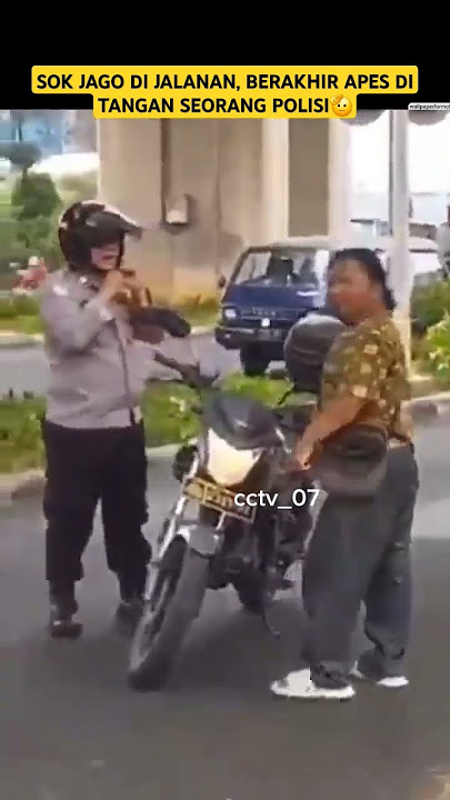 BERLAGAK SOK JAGO, MALAH APES DI TANGAN SEORANG POLISI🤣#cctvnews #news #cctv07#beritaviral