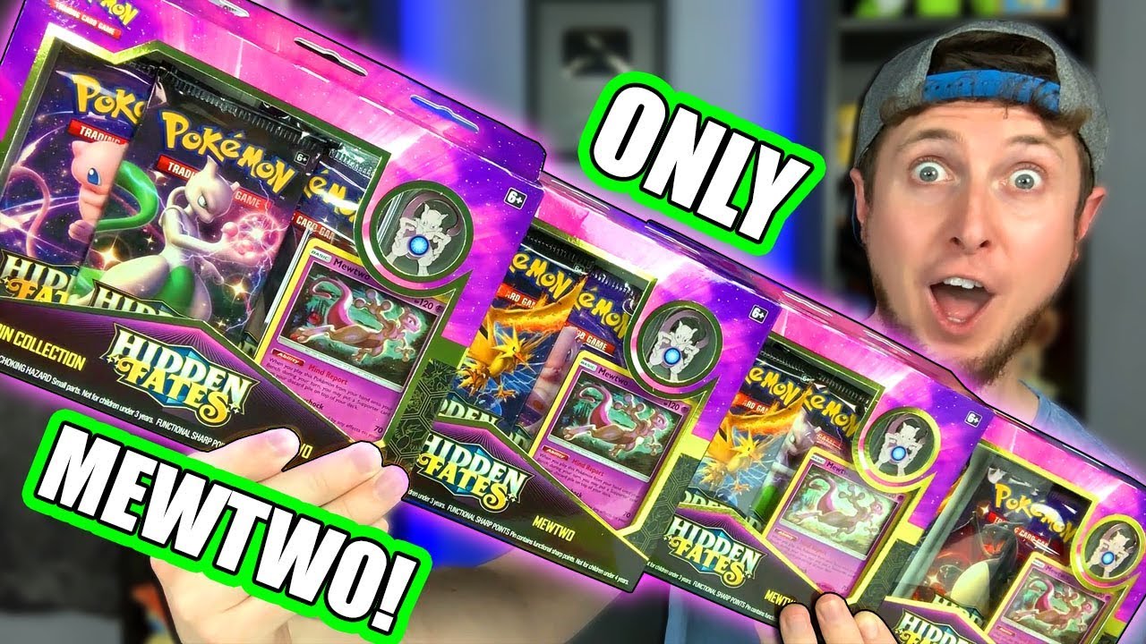 Only Opening Mewtwo Hidden Fates Collection Boxes Shiny Pokemon Cards Pulled Youtube