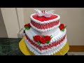 #Engagement Cake Design Ideas | How To Make 2 Step Cake Birds🐦 Decorating Ideas |  #TopCakeMaster