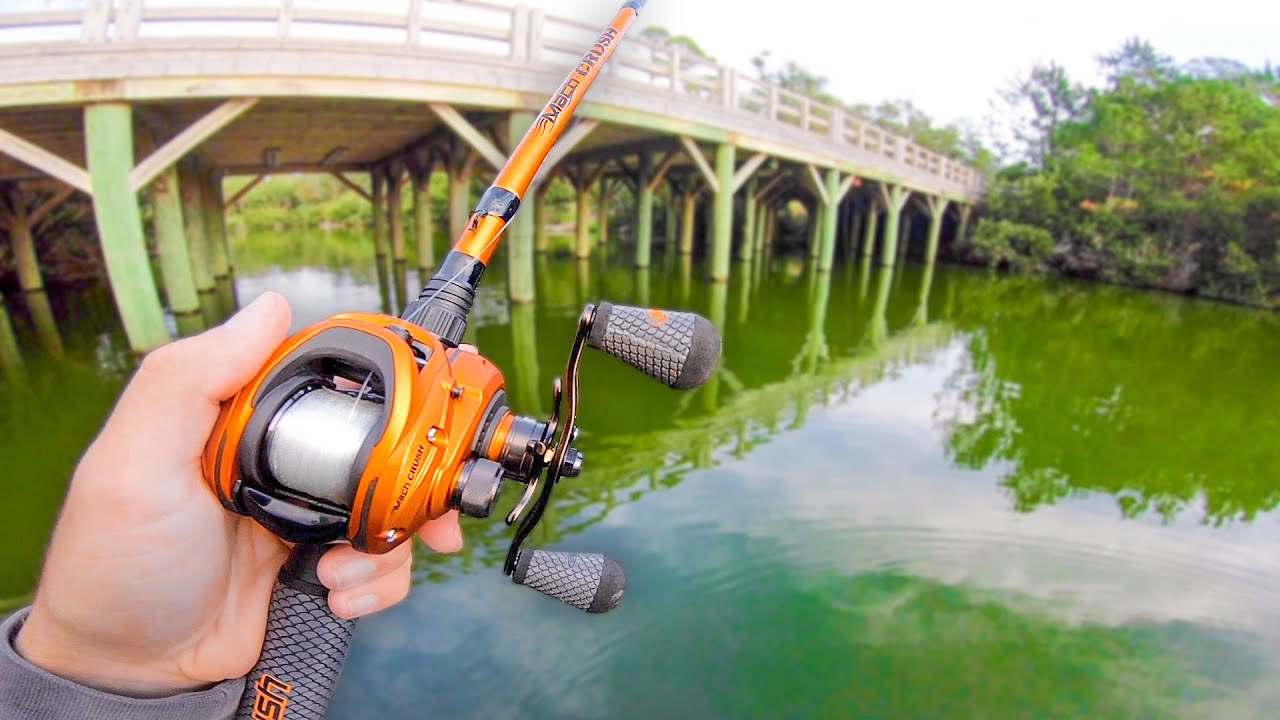Catching GIANT Bass in HIDDEN Creeks (Jon Boat Fishing) YouTube