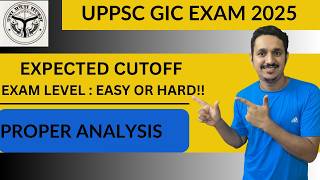 UPPSC GIC EXAM CUTOFF || UPPSC GIC CHEMISTRY EXAM REVIEW || EXPECTED SAFE SCORE FOR GIC MAINS EXAM