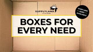 Find the Perfect Shipping Box for Every Need at SupplyLand!