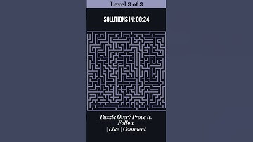 Maze Puzzle Brain Game: Can You Solve All 3 Levels?! 🤔🧩