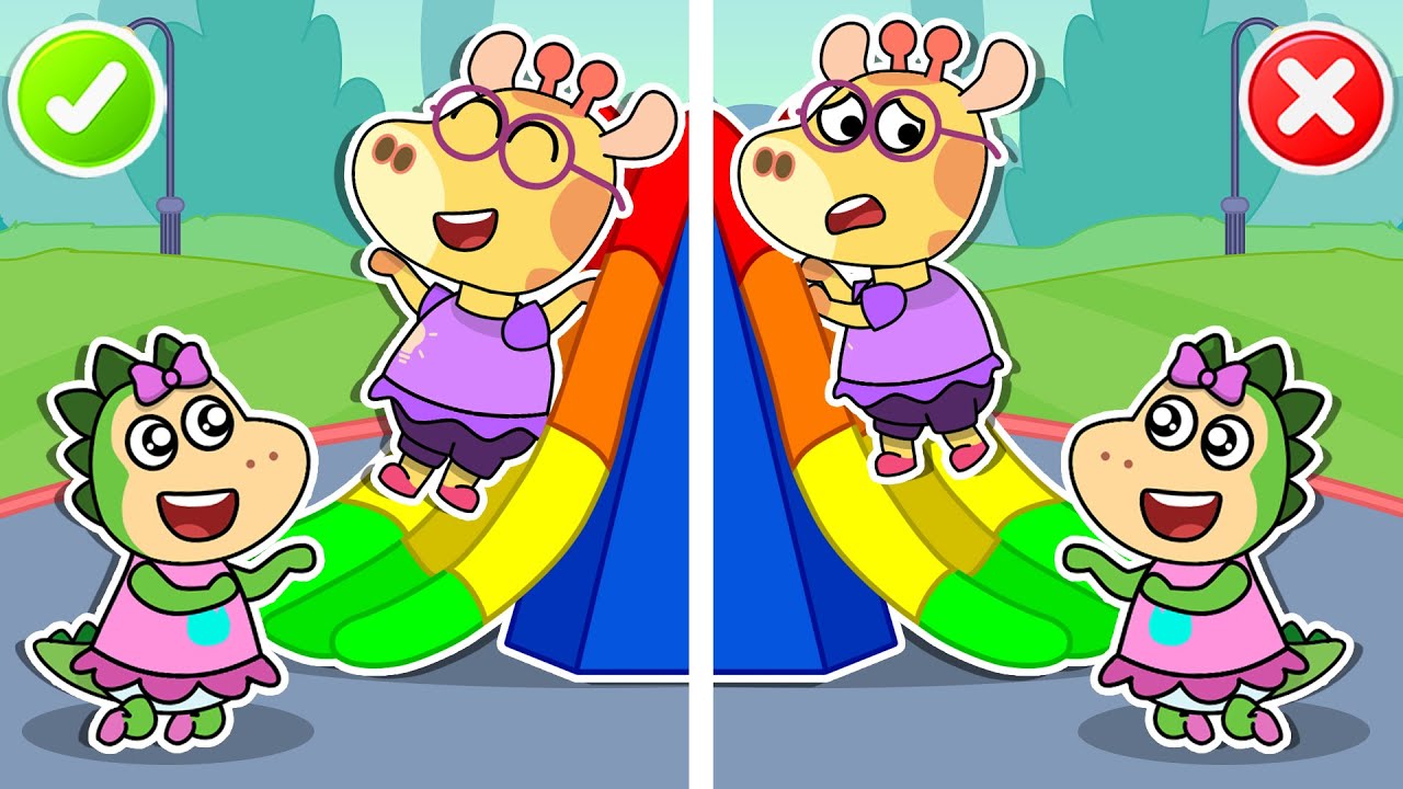 ¡Poem tiene miedo del tobogán! 🛝😢 Aventura en el parque | Cuentos para niños de Fire Spike