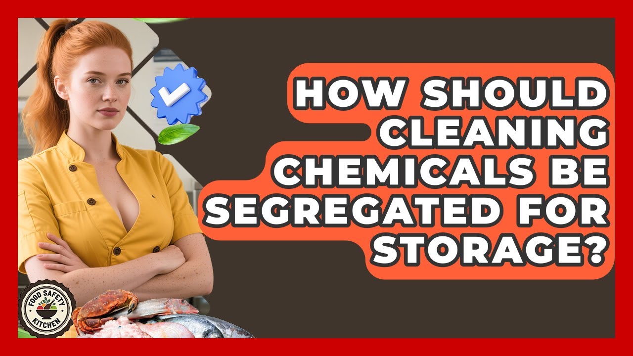 How Should Cleaning Chemicals Be Segregated For Storage? - Food Safety Kitchen