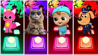 Pinkfong vs Cute Cats vs little angel vs Sheriff LabradorWho Will Win