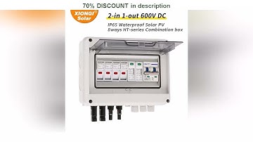 A must-have product! Solar photovoltaic PV Combiner Box With Lightning Protection 2 input 1 out DC