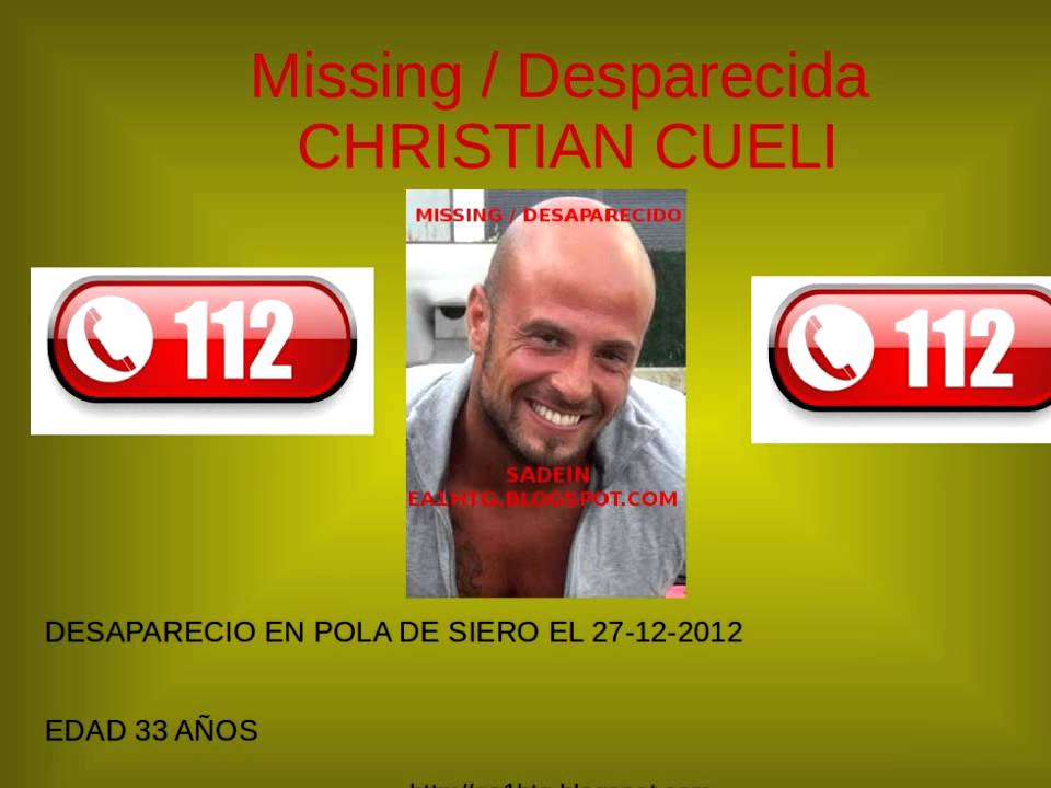 DESAPARECIDO CHRISTIAN CUELI