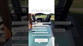 Cold Plunge Therapy Benefits Explained #coldplunge #historicrestoration #ohio #inn #spa #sauna