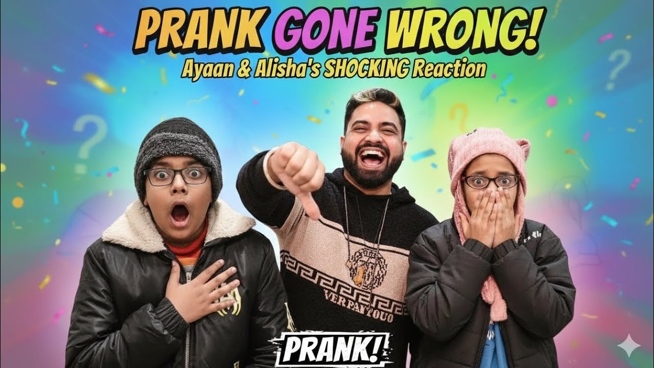 Funny Prank on Ayaan & Alisha: SHOCKING Reaction! 😱"