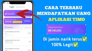 CARA CEPAT MENGHASILKAN UANG DI APLIKASI TIMO - APLIKASI PENGHASIL UANG 2024 || TANPA UNDANG TEMAN screenshot 1