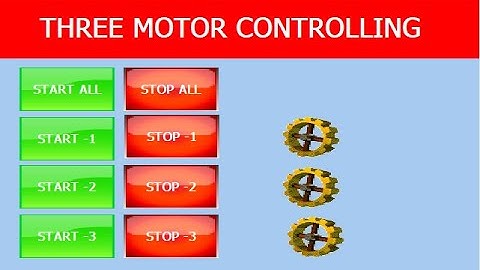LS xP-Builder HMI programming three motor controlling . Skills Engineering & Automation