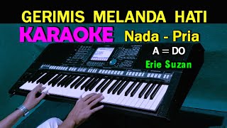 GERIMIS MELANDA HATI - Eri Suzan | KARAOKE Nada Pria