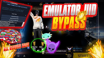 EMULATOR BYPASS FROM GAR*ENA DATABASE ✅ | BYPASS EMULATOR WITH UID | FREE FIRE UID WHITE LIST