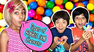 Types of Bubble Gum Chewers - Funny Skits \/\/ GEM Sisters