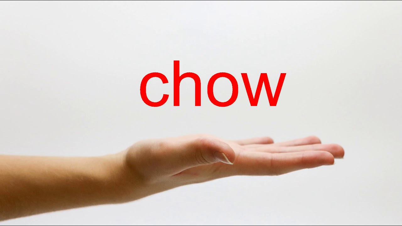 How To Pronounce Chow