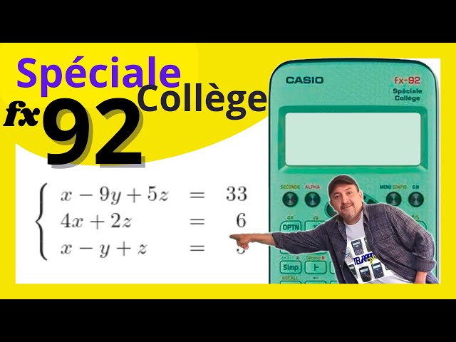 Casio FX-92 Spéciale Collège - Calculatrice scientifique spéciale Collège