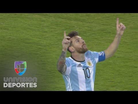 Gran definición de Messi para el tercer gol de Argentina ante Venezuela