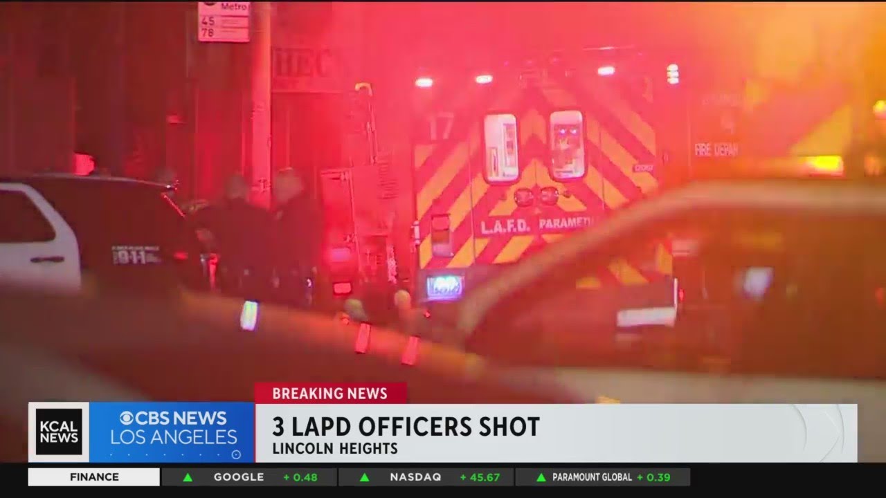 3 LAPD officers shot during investigation in Lincoln Heights; suspect ...