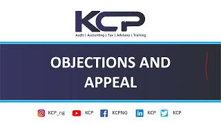 OBJECTIONS AND APPEAL 1