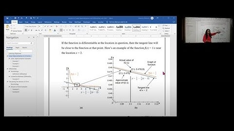 OpenStax 4.2 Linear Approximations and Differentials