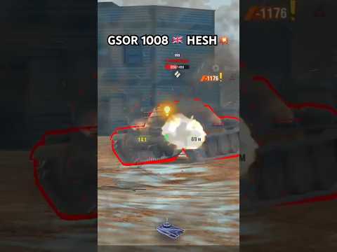 GSOR 1008 HESH💥 WOT Tanks Blitz танк блиц хэш фугасы#wot #wotblitz #tanksblitz #танки #shorts #fire