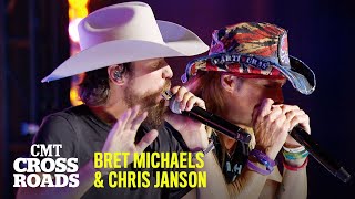 Video thumbnail of "Bret Michaels & Chris Janson Perform "Your Mama Don't Dance” | CMT Crossroads"