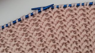 Çok Kolay Çok Güzel Iki Şiş Örgü Modeli Anlatımı Crochet Kni̇tti̇ng