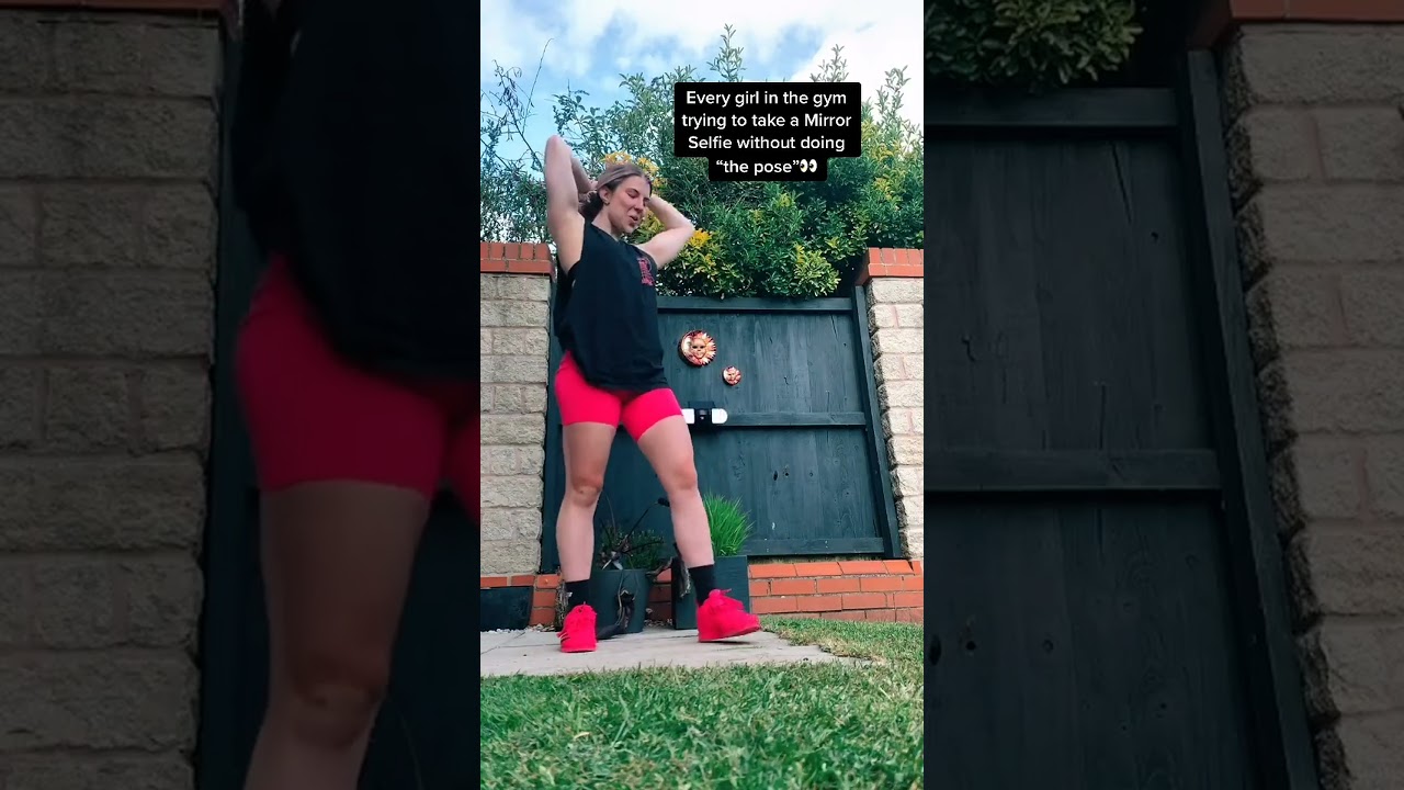 Funny Gym Mirror Selfie Parody: Relatable Girl Struggles