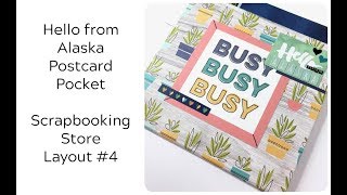 Scrapbooking Store Kit - Layout #4:  Postcard Pocket Insert