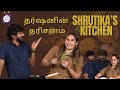 Cook with comali darshan in shrutikas kitchen   shrutikas delectable prawn surprise for darshan