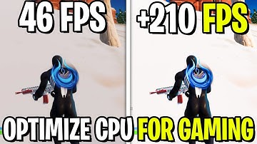 How To Optimize CPU Processor For Gaming 🔧 Fix FPS Drops & MAX FPS 2022