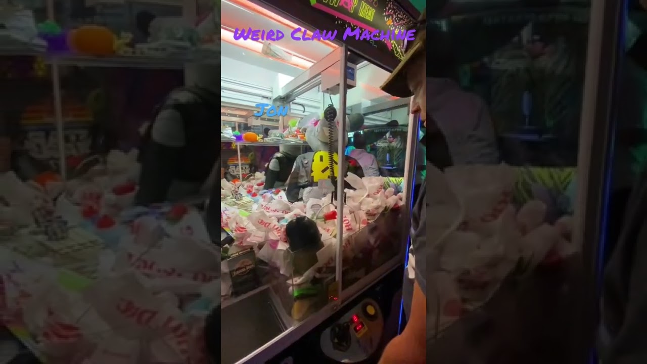 Crazy Weird Claw Machine at a Meow Wolf