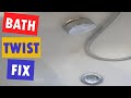 Twist pop up bath waste plug