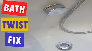 Twist pop up bath waste plug