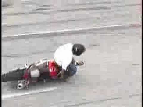 street bike stunt crashes